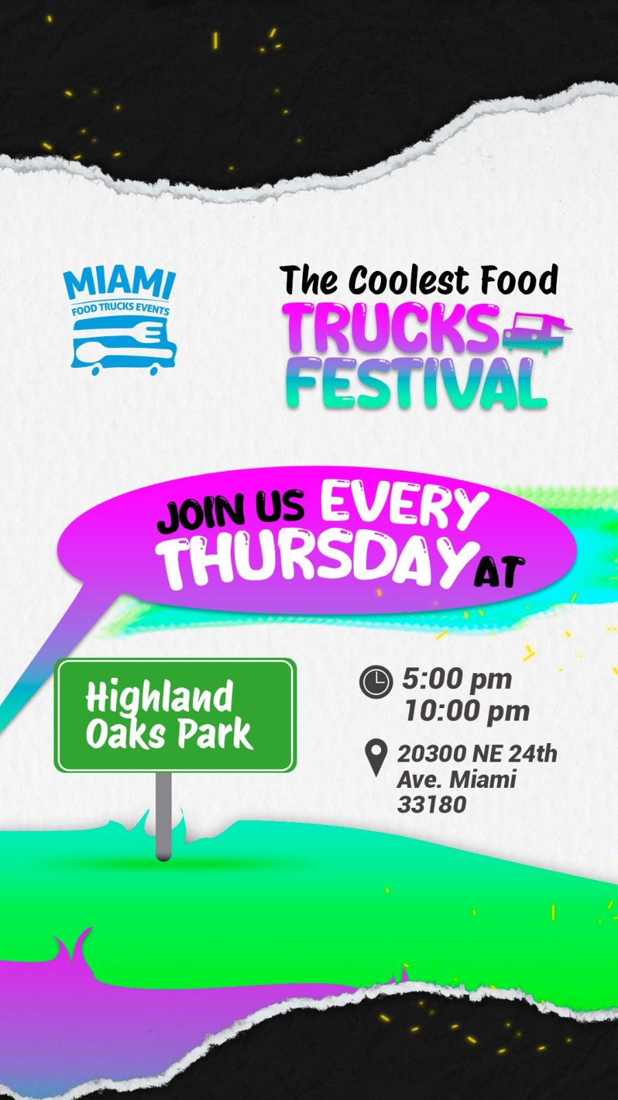 Food Trucks Thursdays Highland Oaks Park