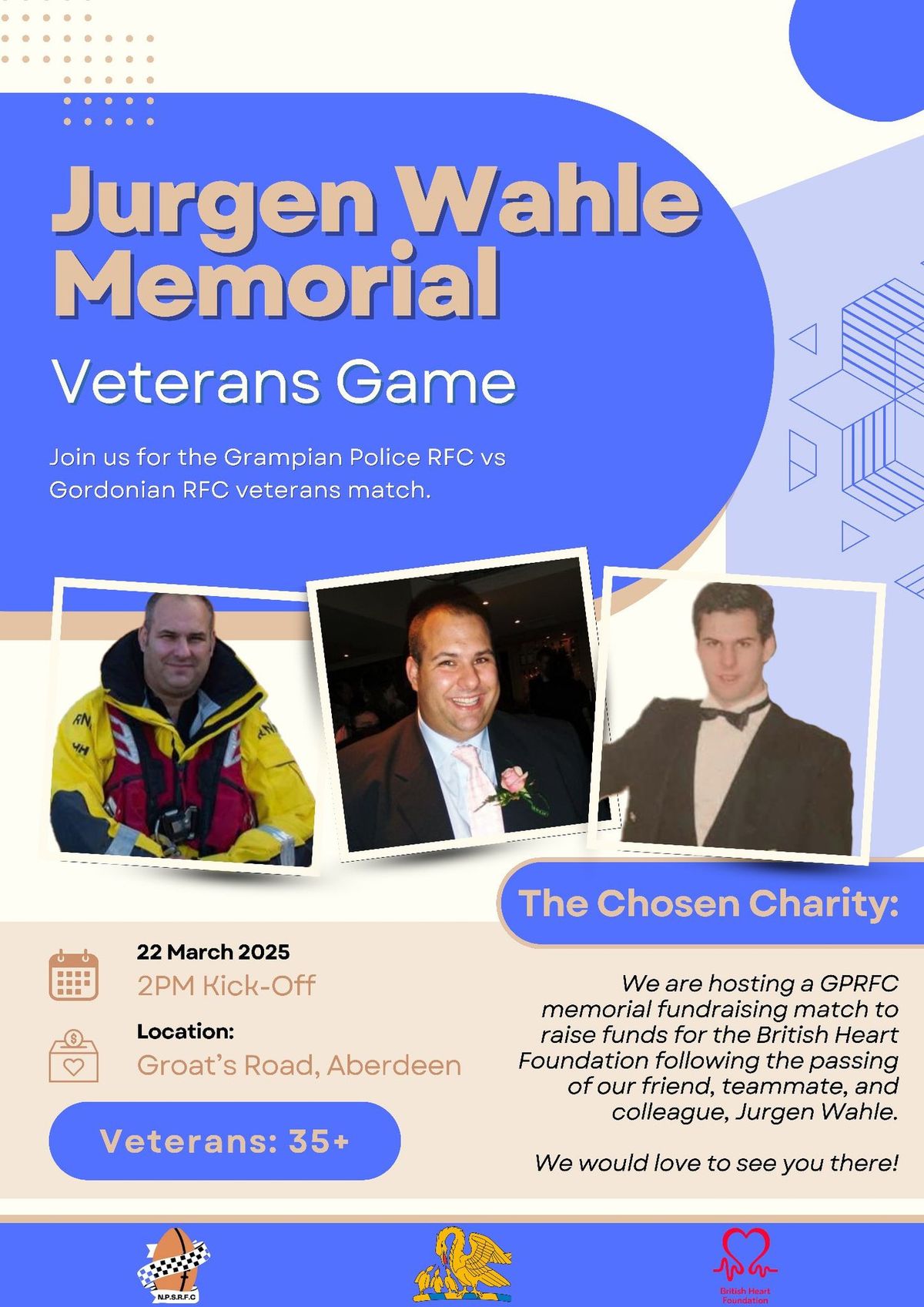 Jurgen Wahle Memorial Veterans Game (35+)