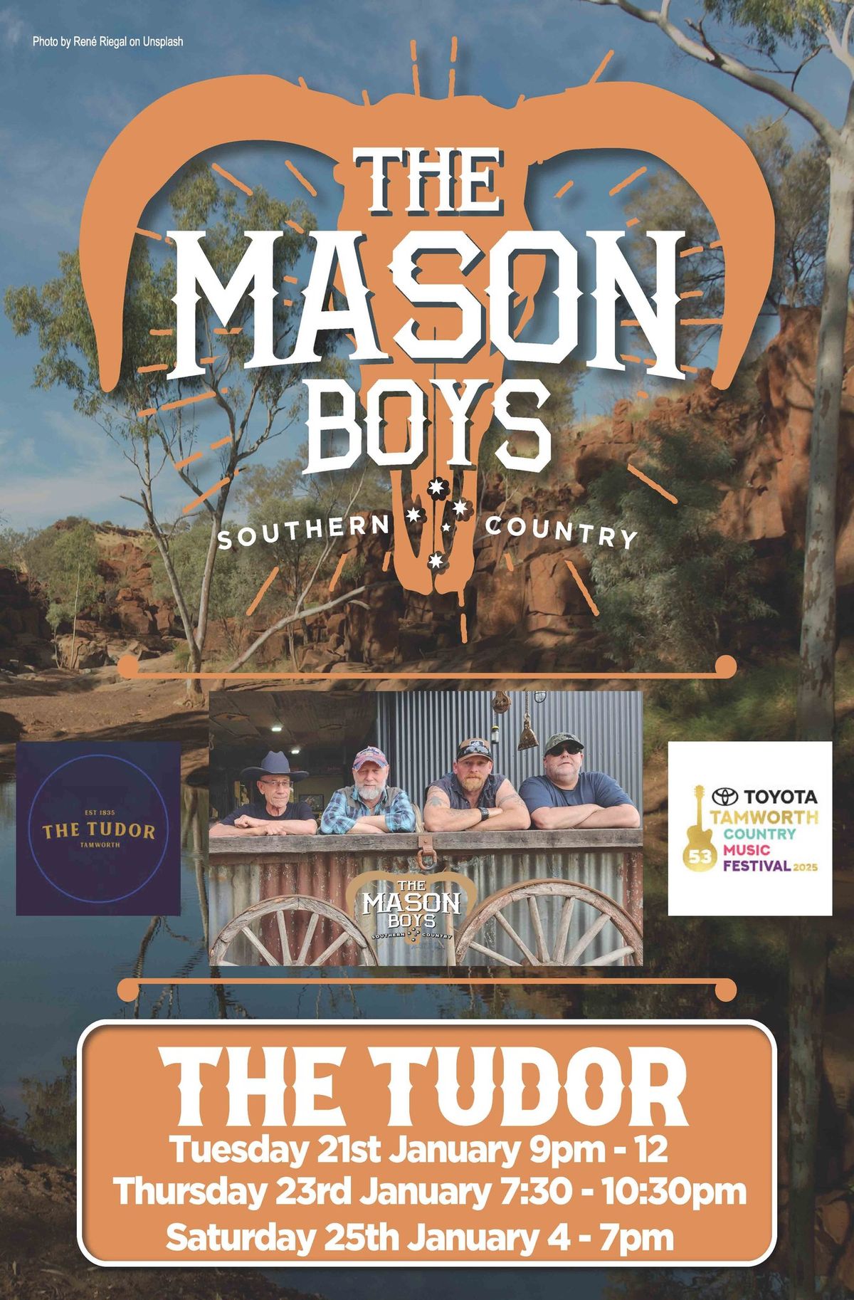 The Mason Boys at the Tudor for the 2025 TCMF