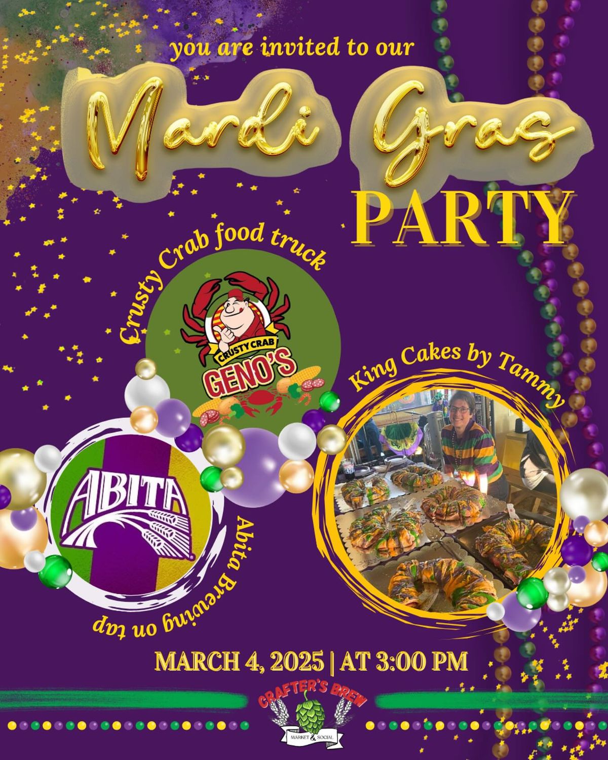 Mardi Gras at Crafter\u2019s Brew