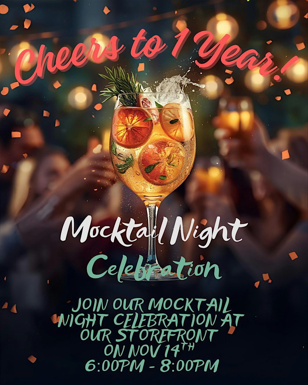 1 year Anniversary Mocktail Night