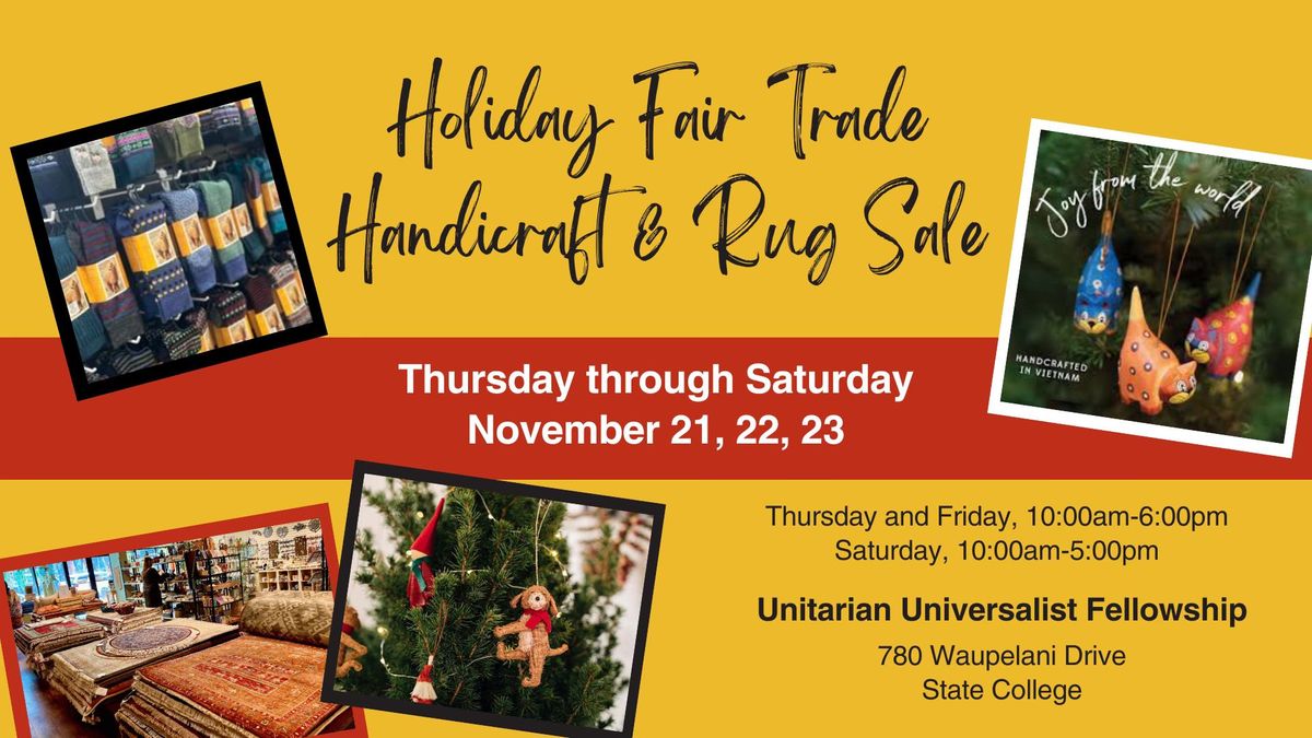 Ten Thousand Villages Fair Trade Holiday Handicraft & Rug Sale