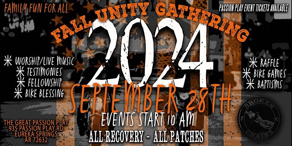 Fall Unity Gathering 2024 hosted by Broken Chains JC