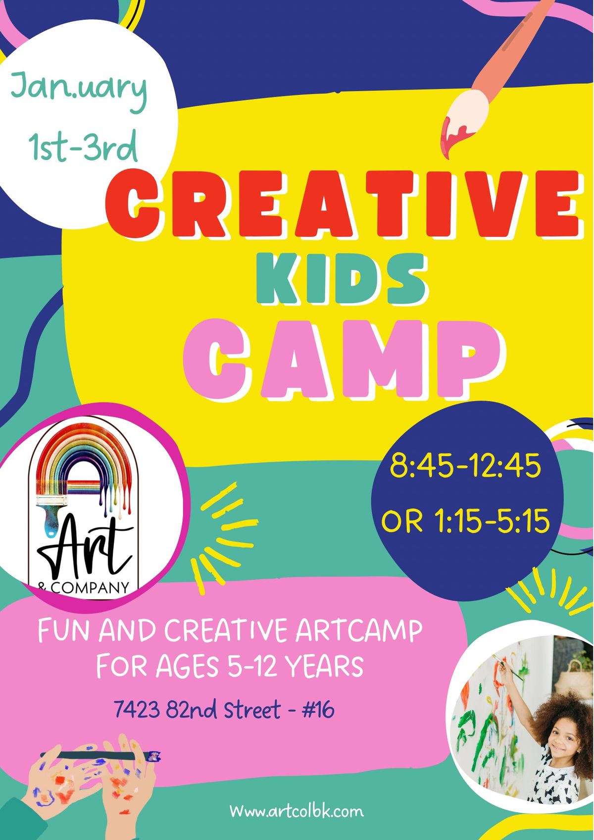 New Year\u2019s Creative Kids Camp (Jan 1-3)