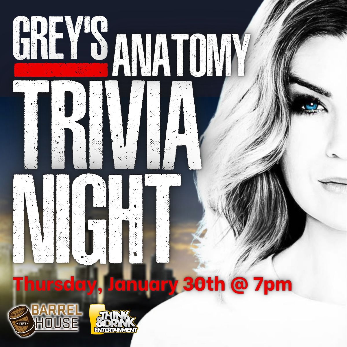 Grey's Anatomy Trivia @ Barrel House (Coralville, IA) \/ Thursday, January 30th @ 7pm