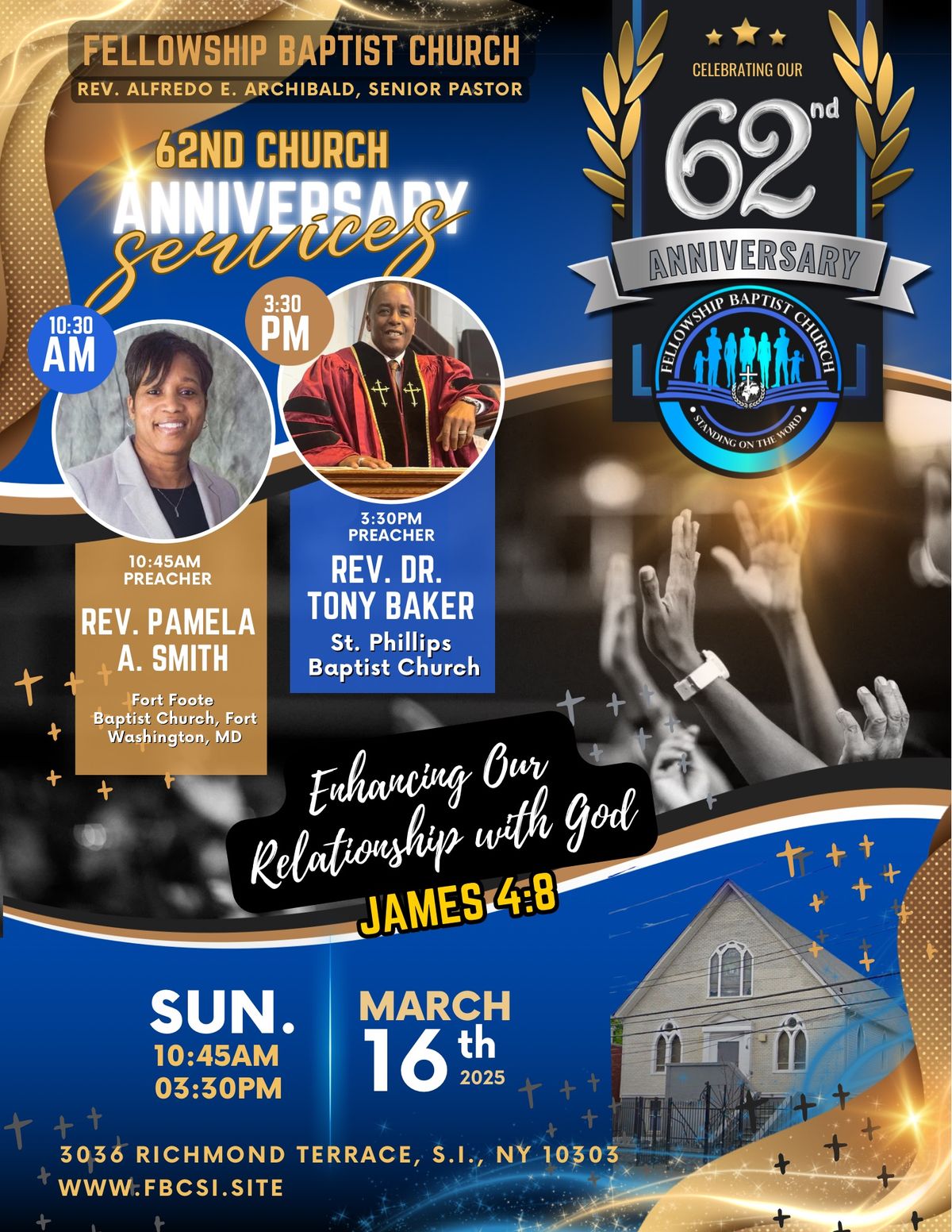 Fellowship Baptist Church's 62nd-Anniversary AM & PM Celebration Services