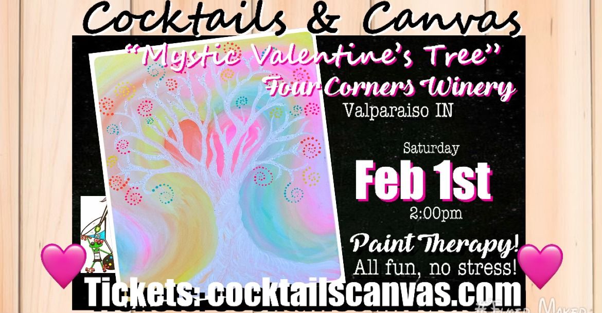 "Mystic Valentine's Tree" Cocktails and Canvas Painting Art Event