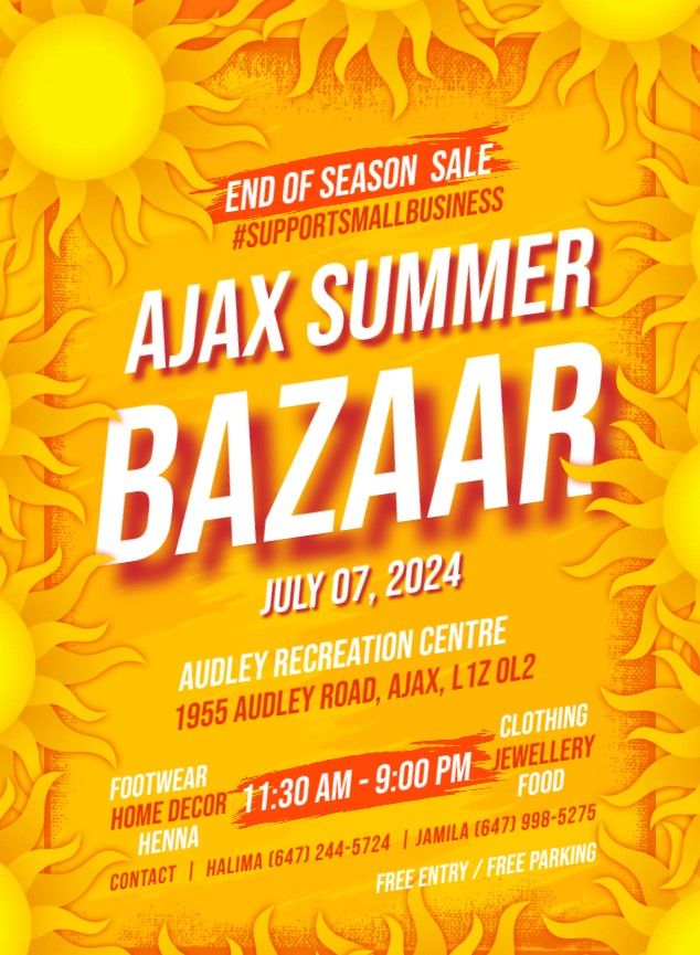 Ajax Summer Bazaar