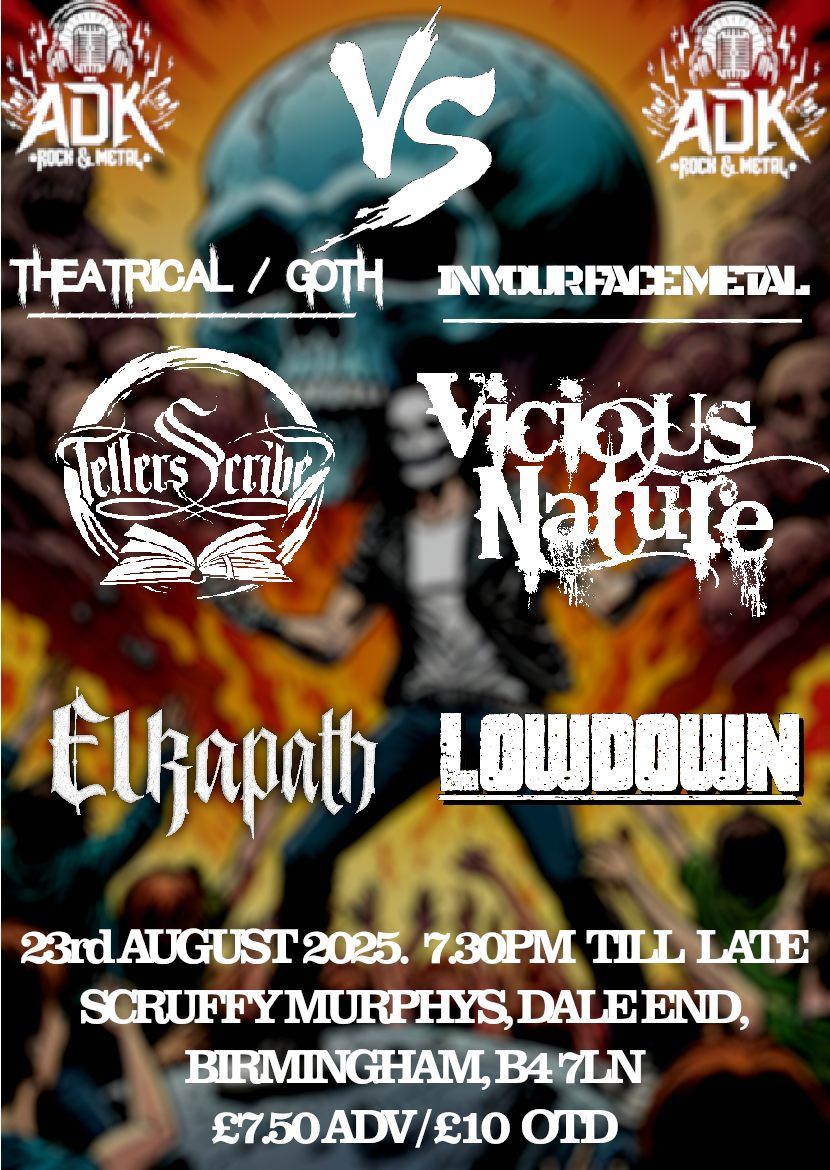 ADK Presents: Vicious Nature, Lowdown, Tellers Scribe & Elkapath