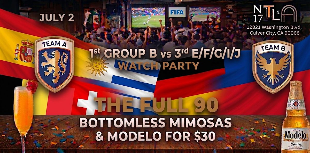 \u26bd 1st Group B vs 3rd E\/F\/G\/I\/J Watch Party \u2014 World Cup 2026 | N17 The Lane