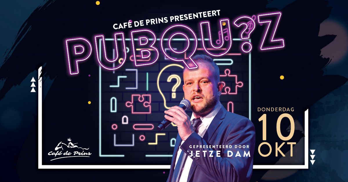 PubQuiz @ Caf\u00e9 de Prins met Jetze Dam