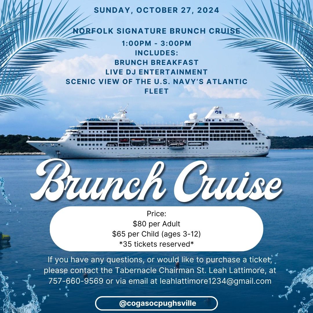 105th Church Anniversary Brunch Cruise