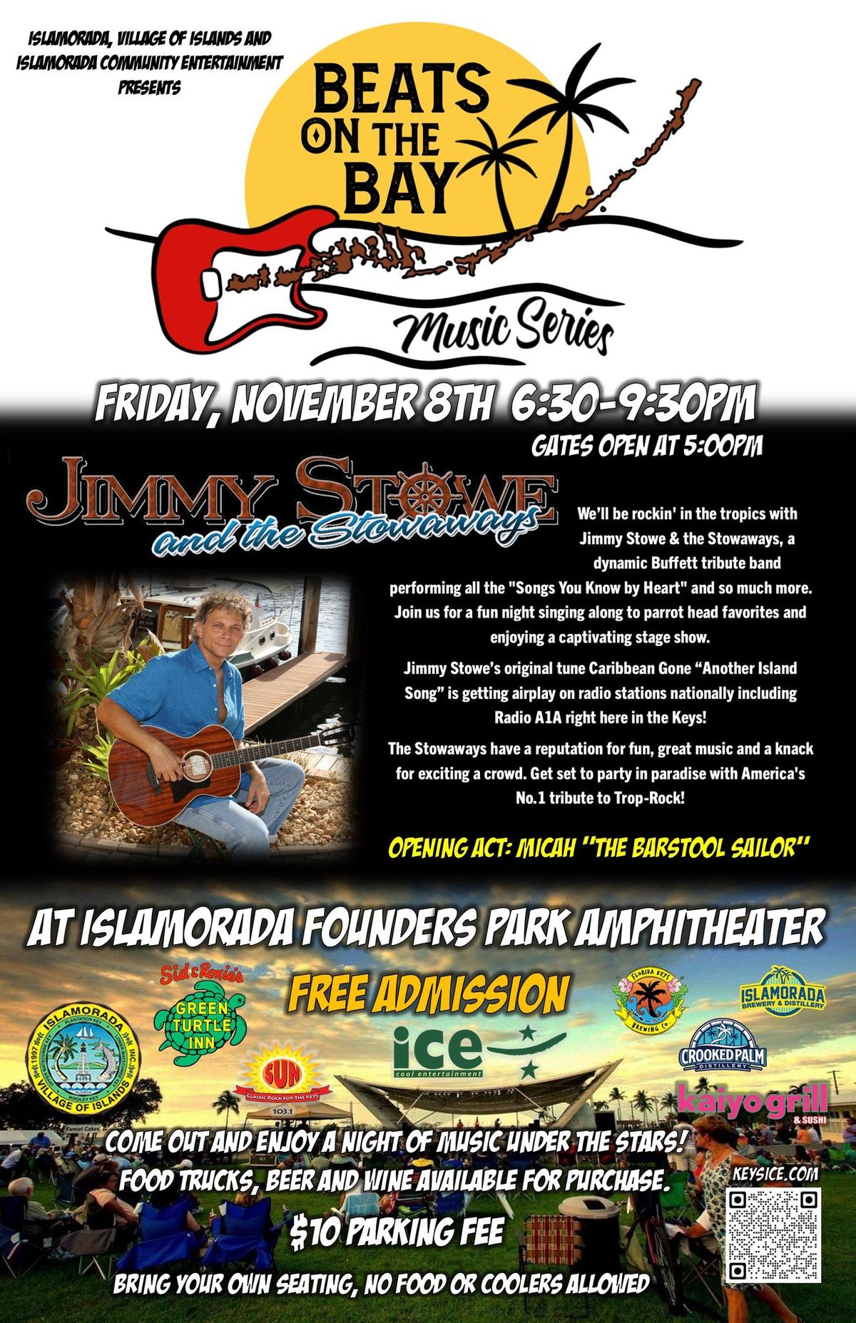 Beats on the Bay Music Series - Jimmy Stowe and The Stowaways, A Jimmy Buffett Tribute