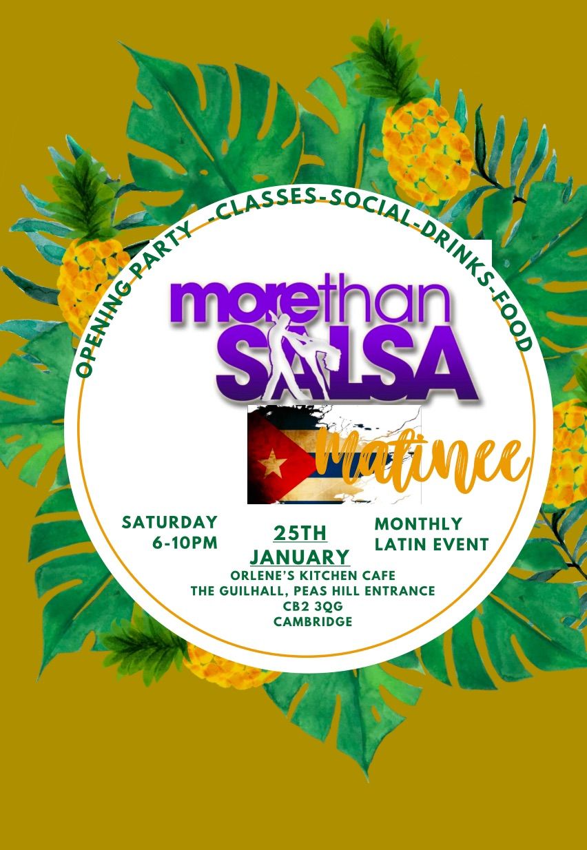 Morethansalsa Matinee January Latin Party