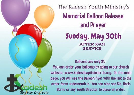 Memorial Balloon Release and Prayer