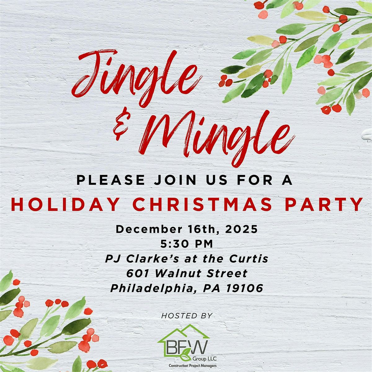 BFW's Holiday Christmas Party