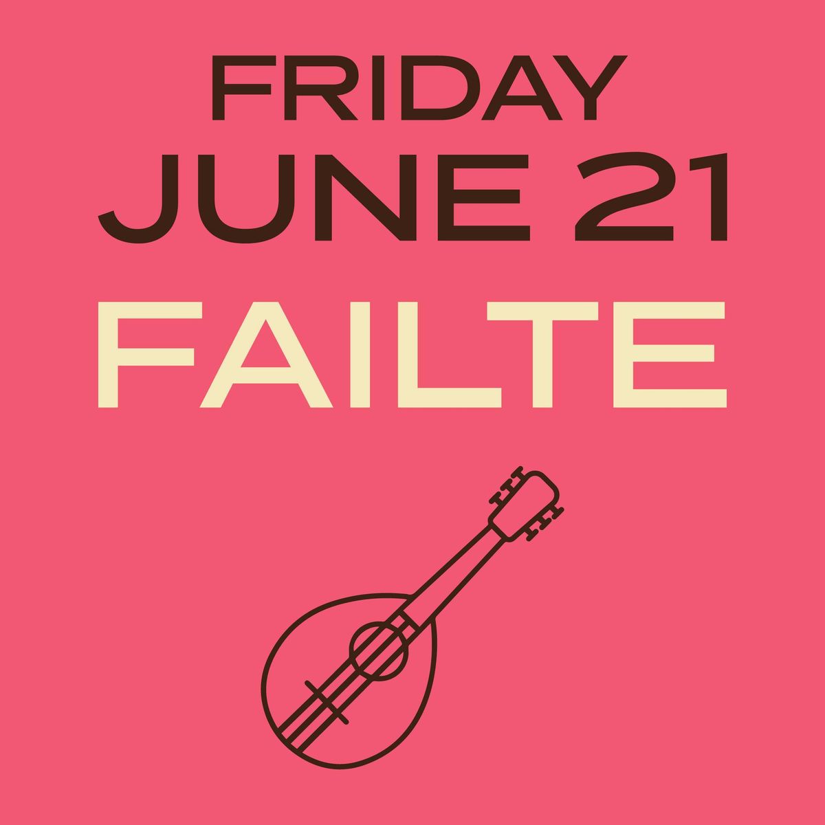 Summer Patio Concert Series: Failte