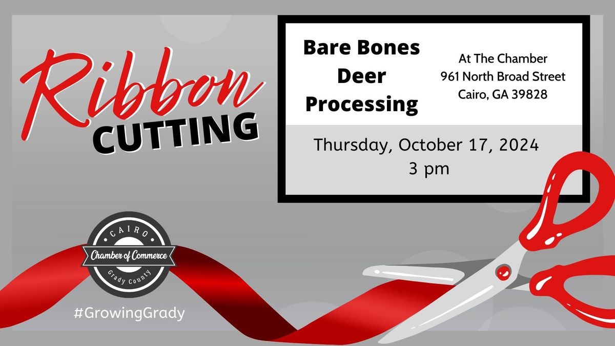 Ribbon Cutting for Bare Bones Deer Processing