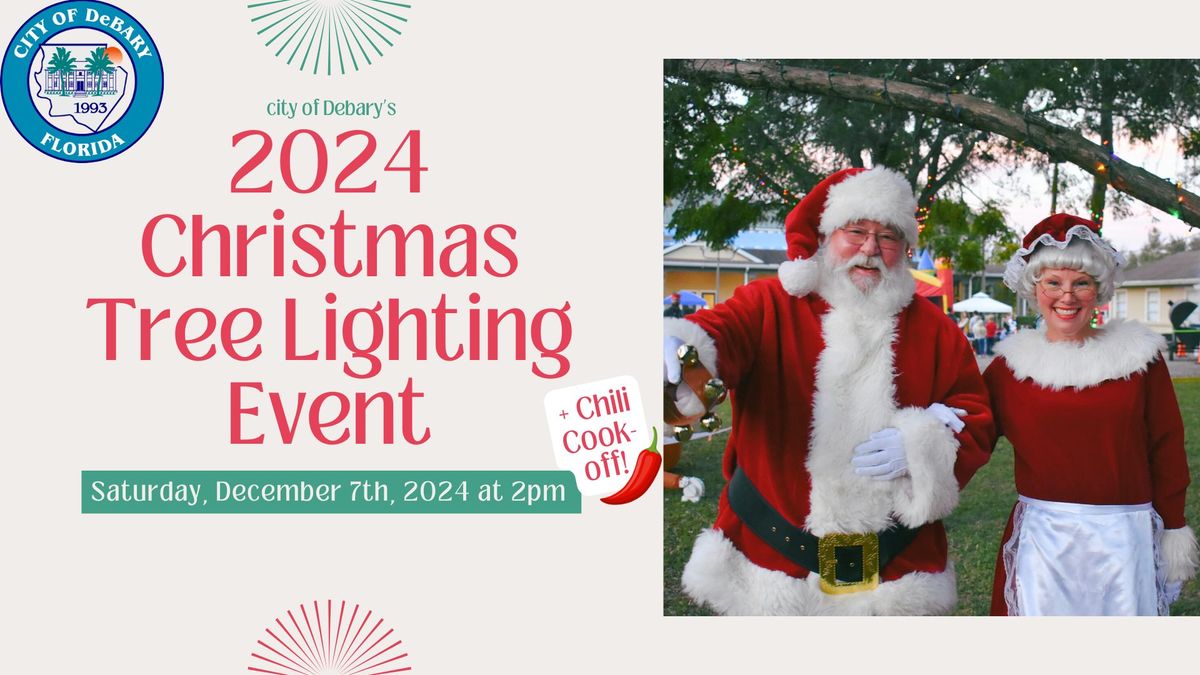 City of DeBary's 2024 Christmas Tree Lighting & Chili Cook-off