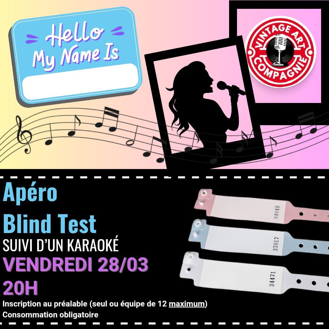 Soir\u00e9e Blind Test et Karaok\u00e9