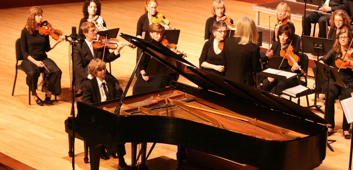 Lake Superior Chamber Orchestra performs with Young Artist Piano Camp concerto winner!
