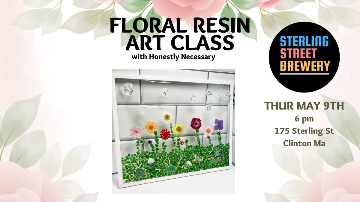 Floral Resin Art Class at Sterling Street Brewery
