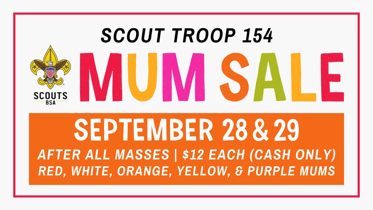 Scout Troop 154 Mum Sale