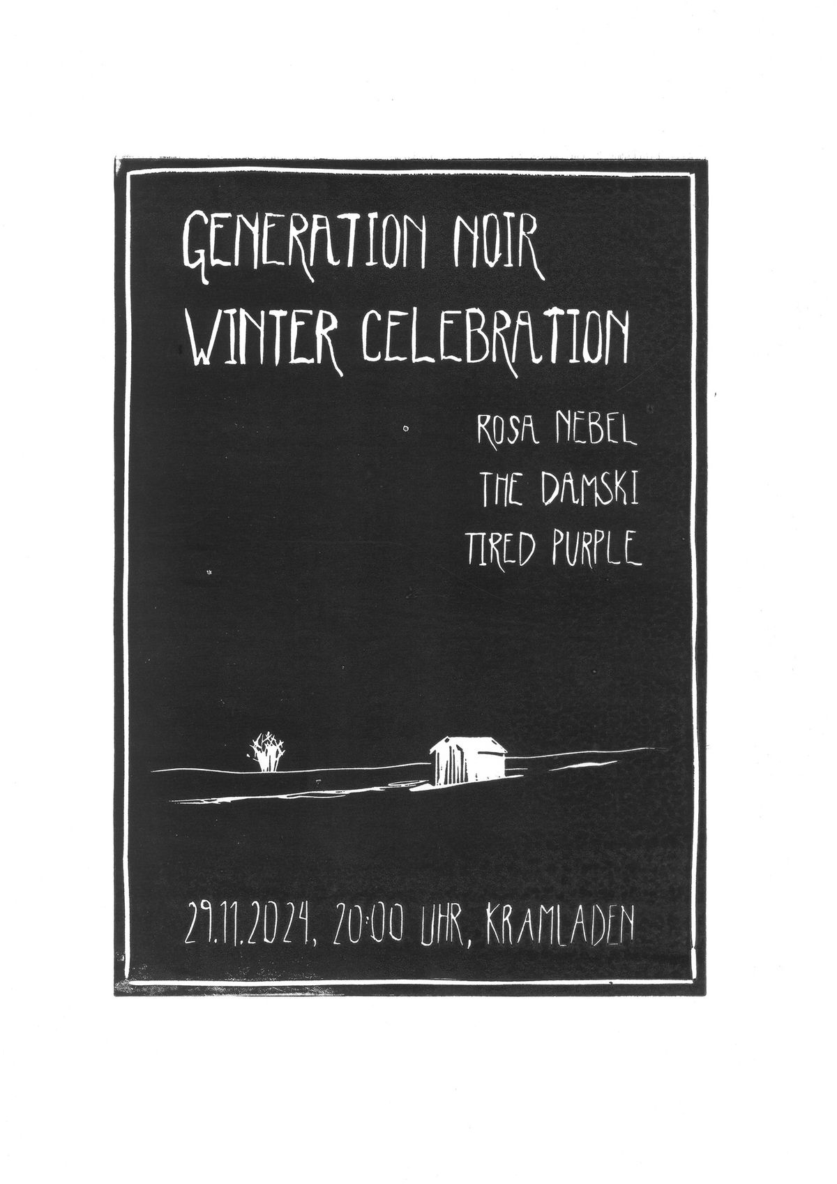 Noir Winter Feast: ROSA NEBEL \u25c6 TIREDPURPLE \u25c6 THE DAMSKI