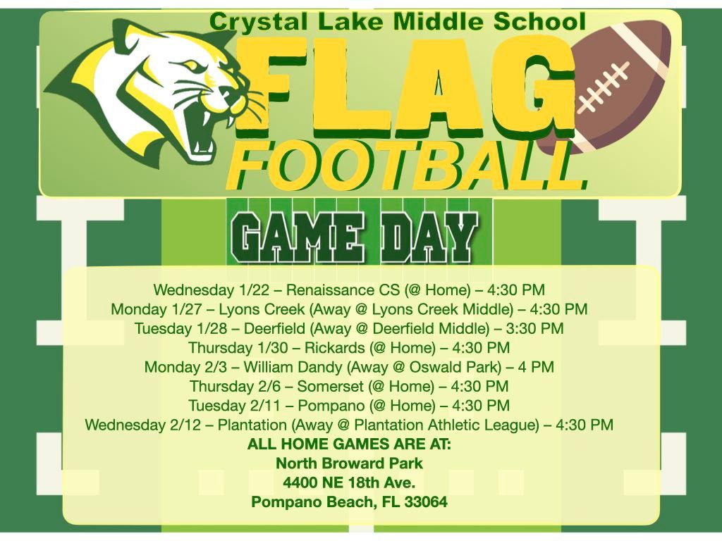 FLAG FOOTBALL - GAME DAY!