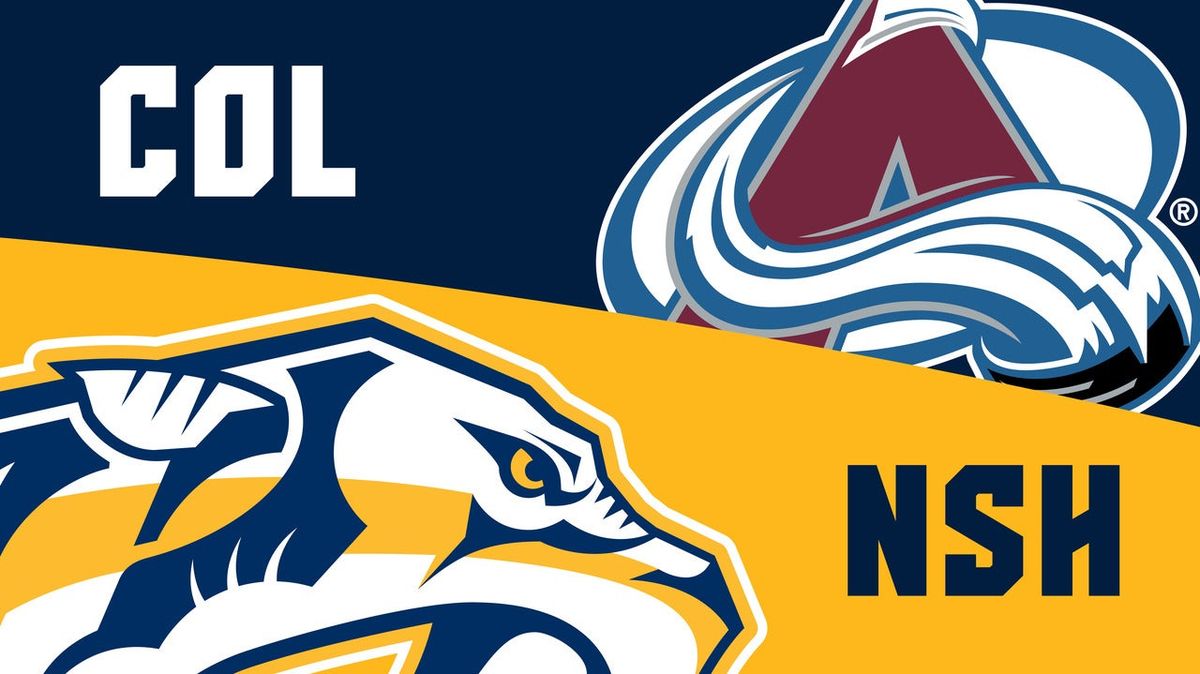 Colorado Avalanche at Nashville Predators at Bridgestone Arena