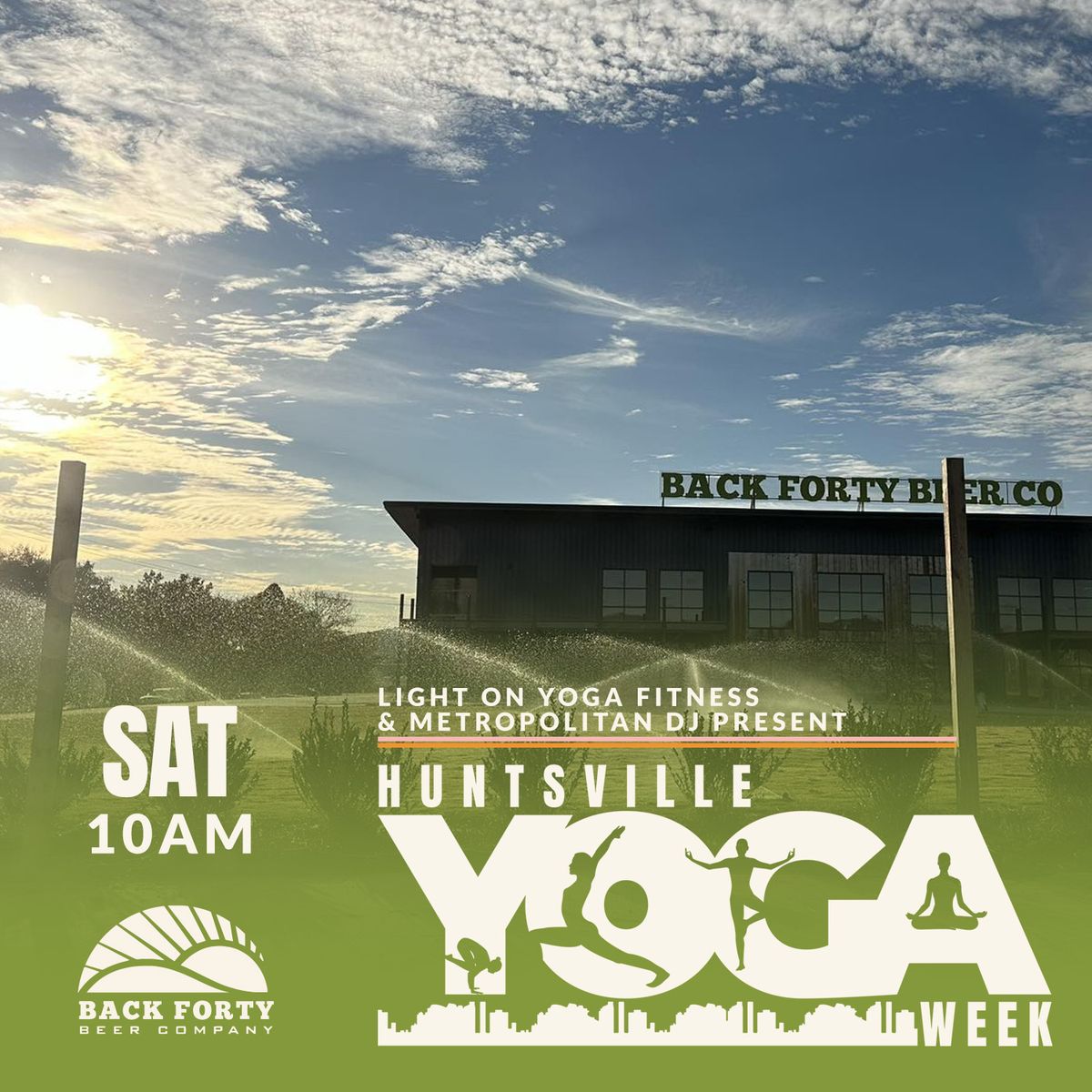 Huntsville Yoga Week - Back Forty Beer Company