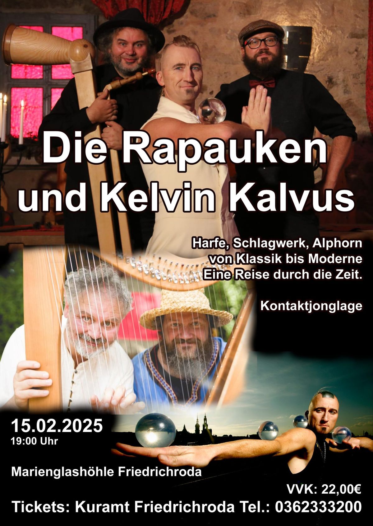 Die Rapauken und Kelvin Kalvus in der Marienglash\u00f6hle