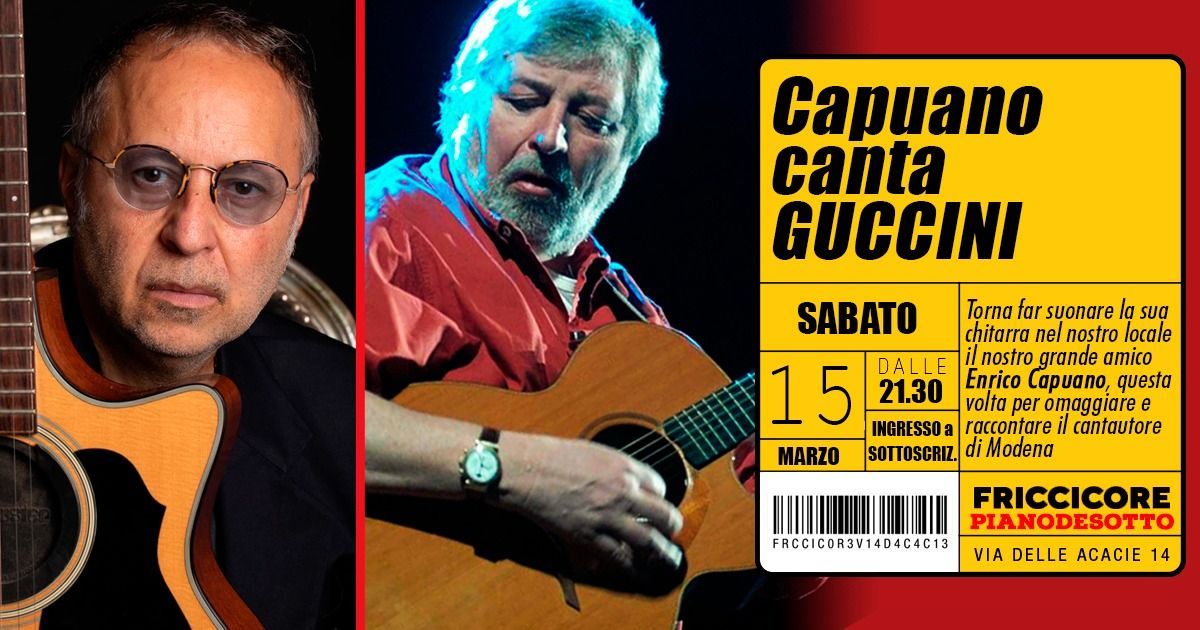 Capuano canta GUCCINI_live@Friccicore