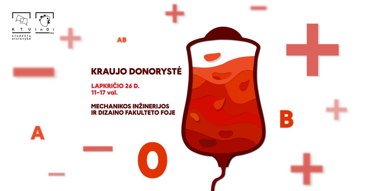 MIDF kraujo donoryst\u0117s akcija