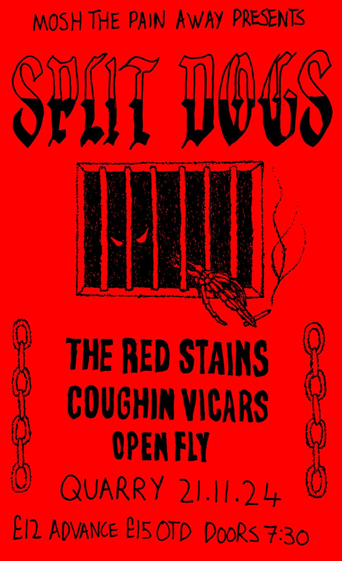 Split Dogs\/\/The Red Stains\/\/Coughin Vicars\/\/Open Fly | Quarry, Liverpool