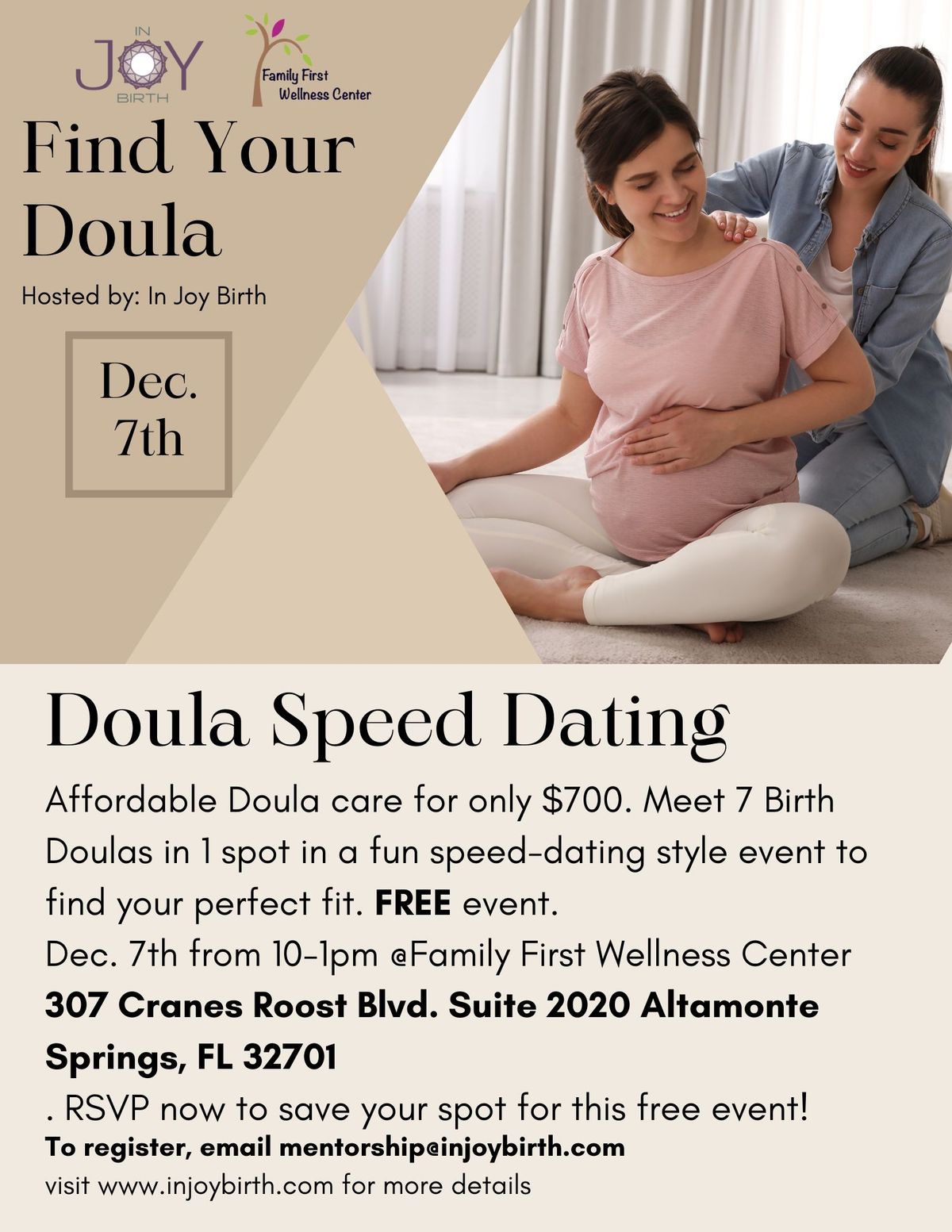 Free Doula Speed-dating event