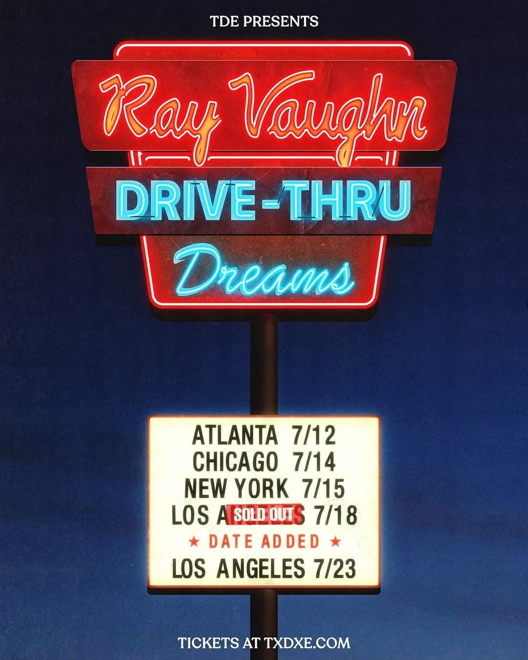 Ray Vaughn: Dive-Thru Dreams at Voodoo Room at the House of Blues San Diego