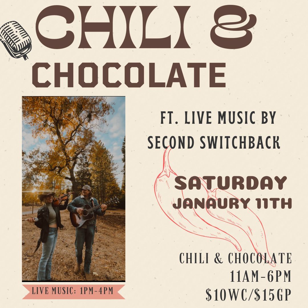 Chili and Chocolate with LIVE music by Second Switchback 