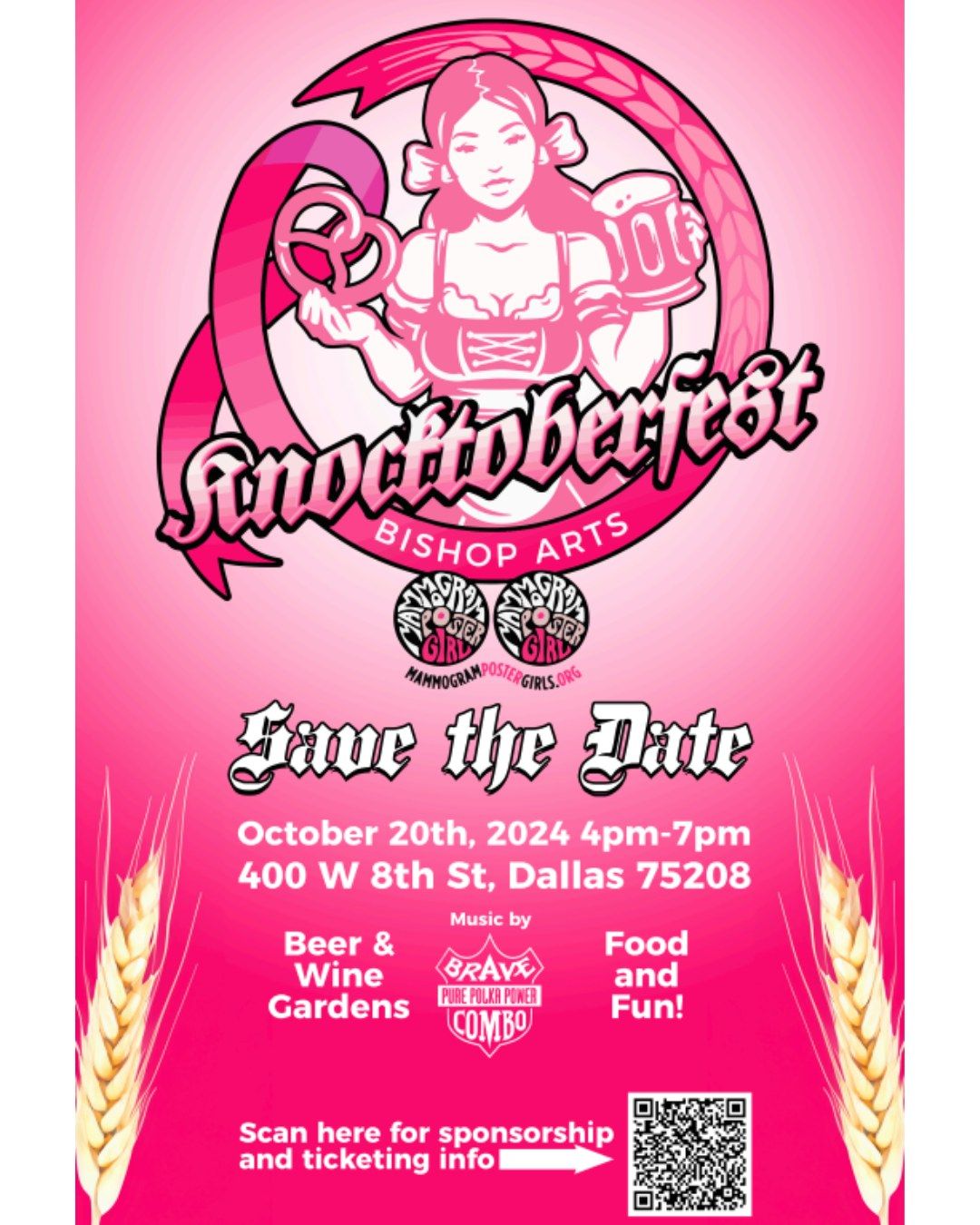 Knocktoberfest - featuring Brave Combo - Presented by the Mammogram Poster Girls