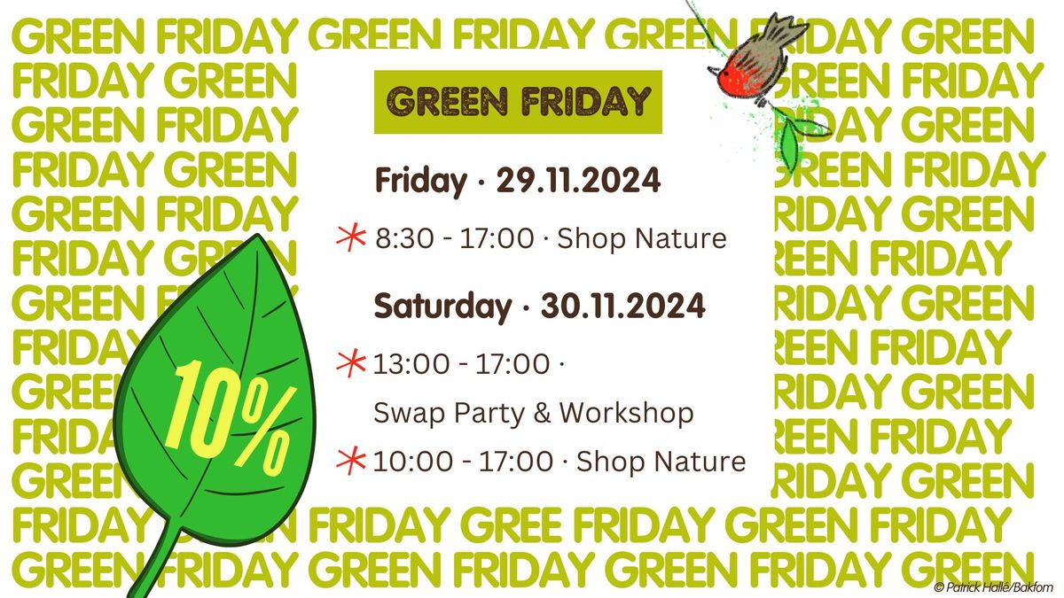 Green Friday & Saturday: Swap Party | by natur&\u00ebmwelt