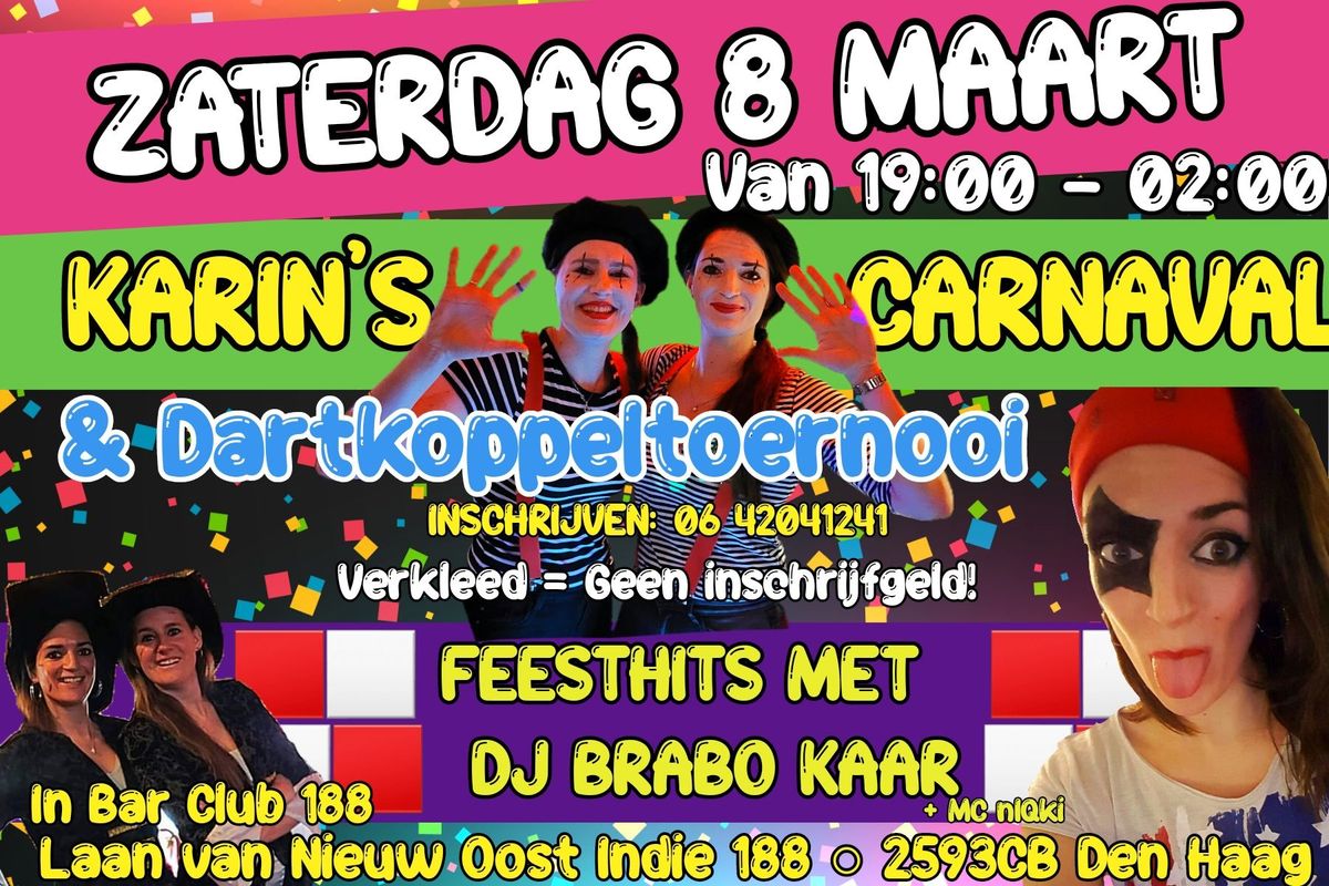 Karin's Carnaval & Dartkoppeltoernooi 