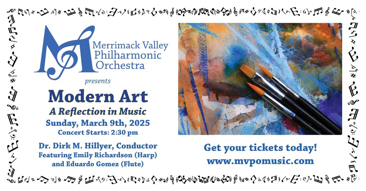 Modern Art \u2013 a Reflection in Music with the Merrimack Valley Philharmonic Orchestra