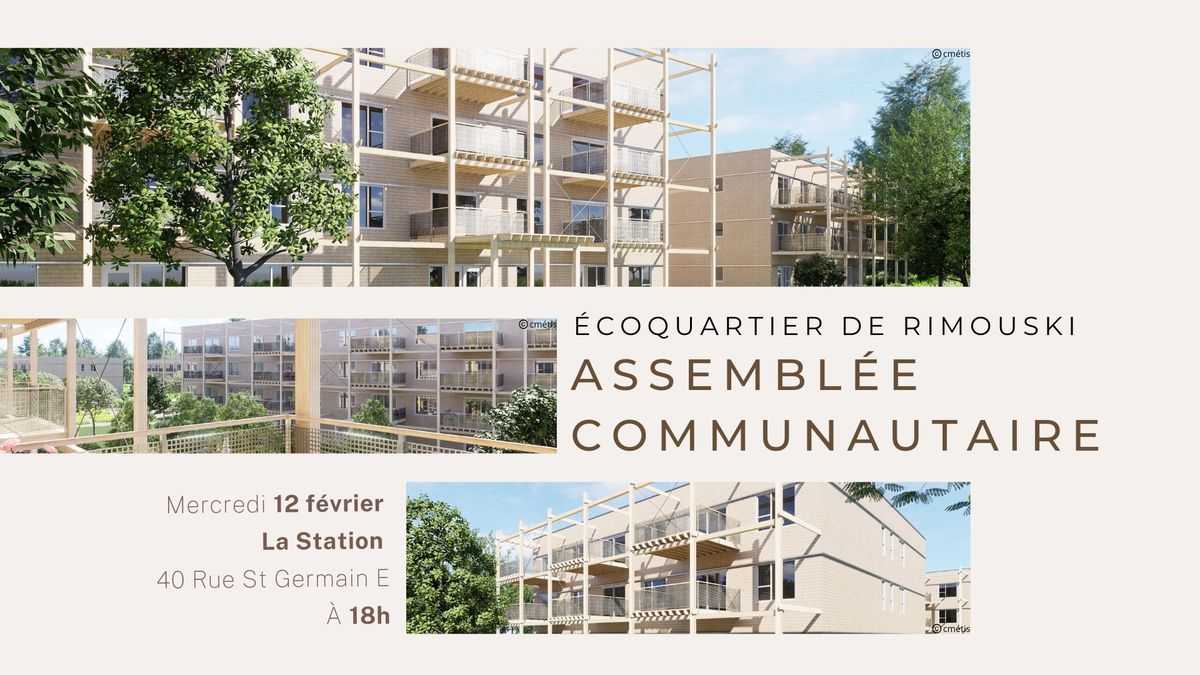 Assembl\u00e9e communautaire de l\u2019\u00c9coquartier de Rimouski