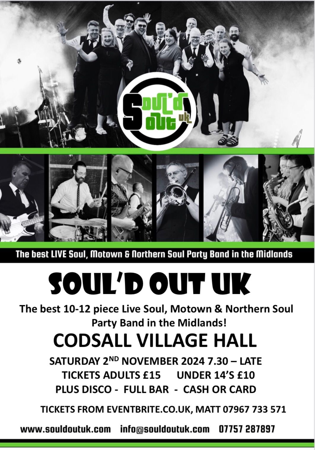 Soul'd Out UK @ Codsall Village Hall *Tickets selling fast*