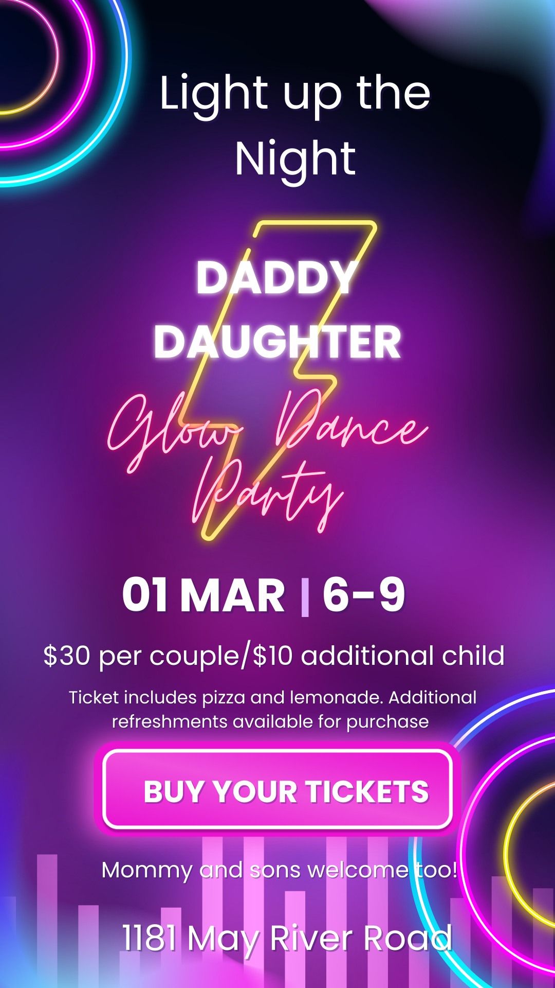 Light up the Night! Daddy Daughter Glow Dance Party