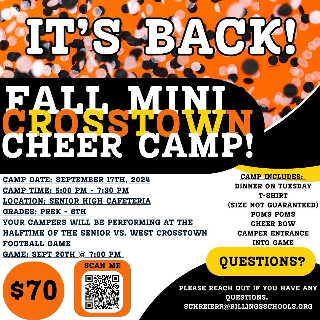 Senior High Crosstown Mini Cheer Camp 