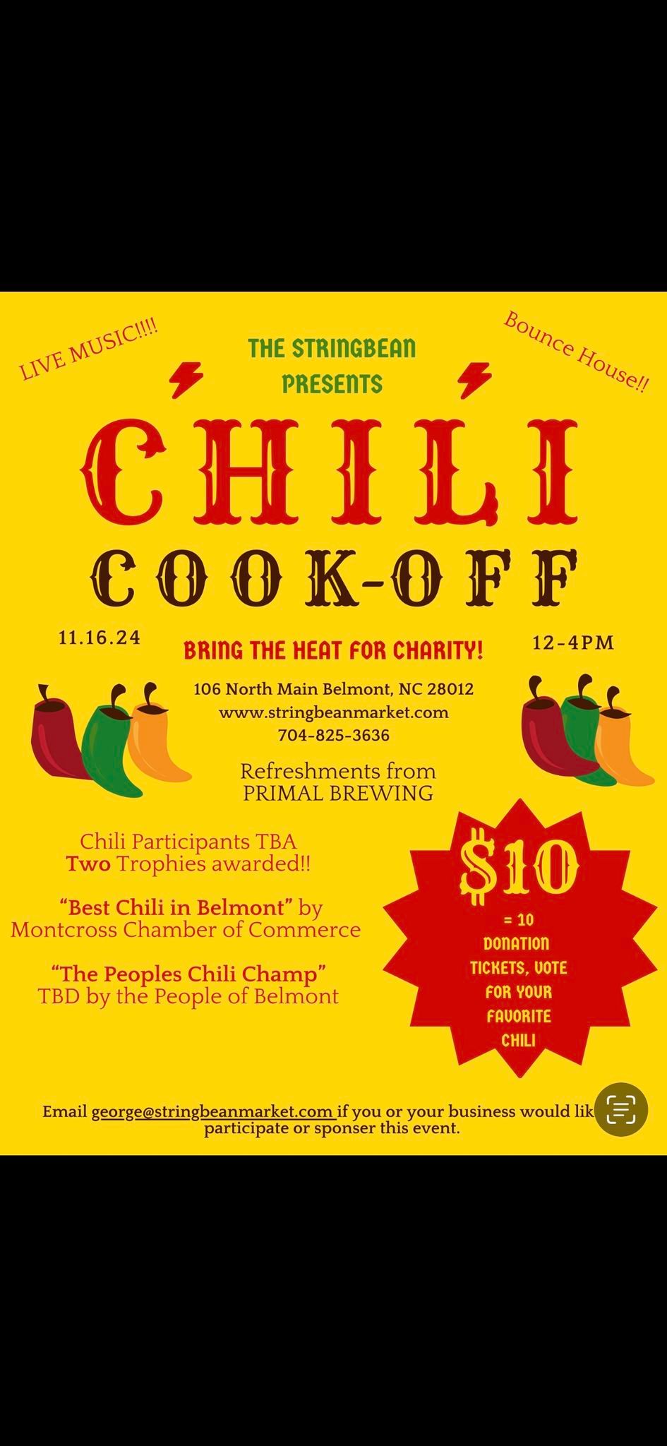 Chili for Charity cook off! 