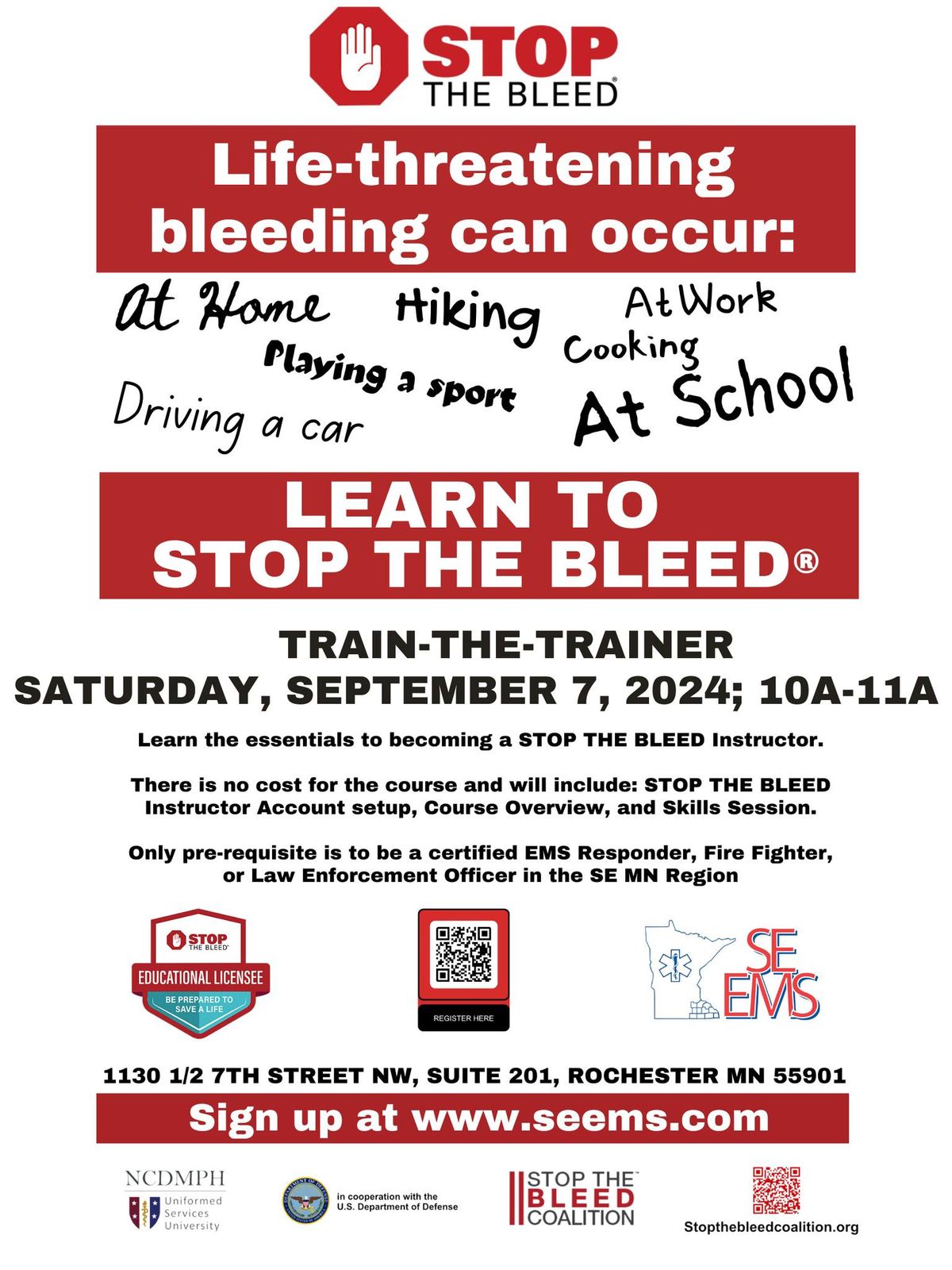 STOP THE BLEED TRAIN-THE-TRAINER COURSE