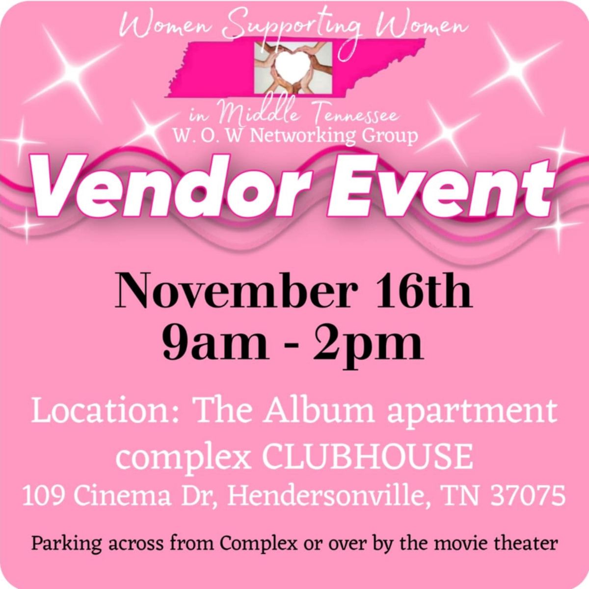 WSW Middle TN presents our W.O.W. Vendor Event 