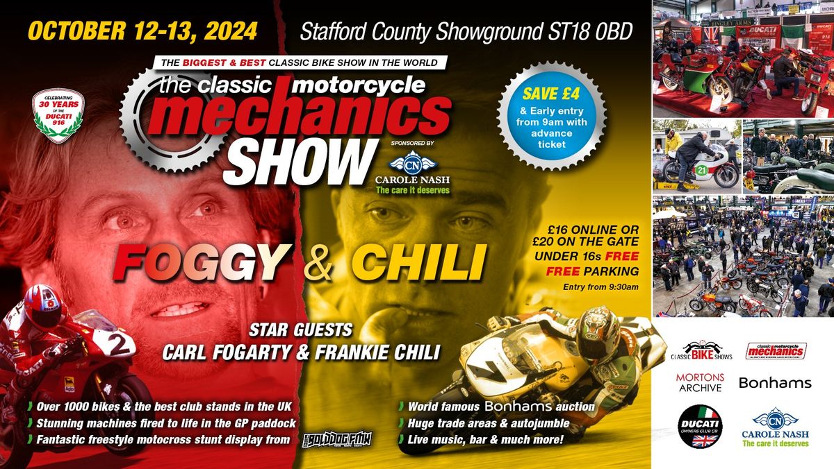 The Classic Motorcycle Mechanics Show sponsored by Carole Nash